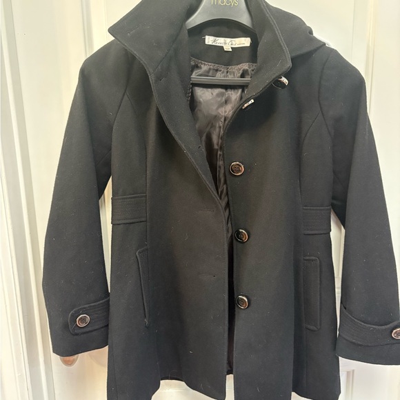 Kenneth Cole Black Pea Coat - Picture 1 of 2